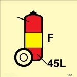 IMO sign6891:Wheeled fire extinguisher, Foam 45L