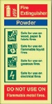IMO sign6432:Use powder fire extinguisher scope