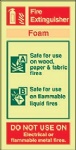 IMO sign6431:Use foam fire extinguisher scope