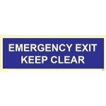 IMO sign5830:Emergency exit keep clear