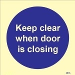 IMO sign5816:Keep clear when door is closing