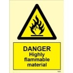 IMO sign7635:Danger highly flammable material