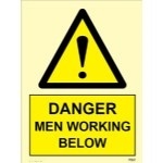 IMO sign7567:Danger man working below