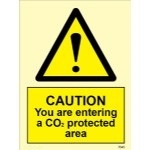 IMO sign7545:Danger you are entering Co2 protected area