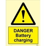 IMO sign7543:Danger battery charging