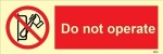 IMO sign8553:Do not operate