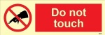 IMO sign8548:No not touch