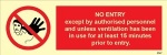 IMO sign8547:No entry......15minutes prior to entry