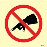 IMO sign8504:Do not touch